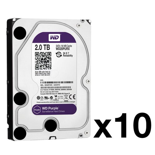 HDD-2-Pack10 - Packung von 10 HDD von 2 TB (Modelo WD20 ...