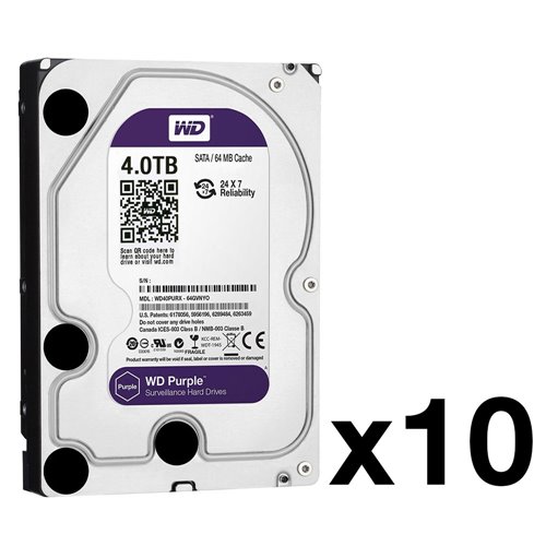 HDD-4TB-Pack10 - Packung von 10 Western Digital® Lila ...