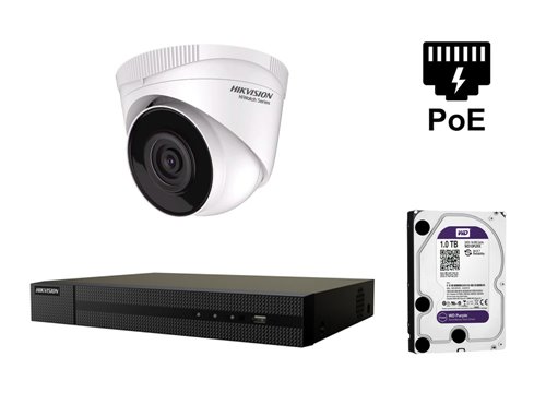 4 Megapixel Hikvision IP-Kamera - KIT1-HWI-T241H