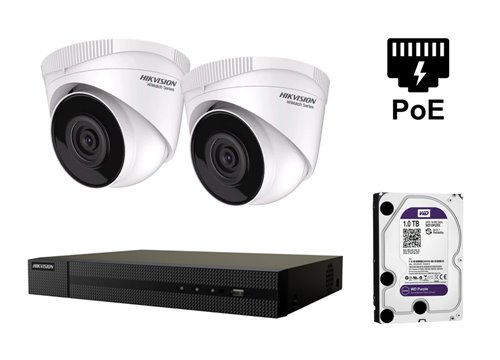 4 Megapixel Hikvision IP-Kamera - KIT2-HWI-T241H