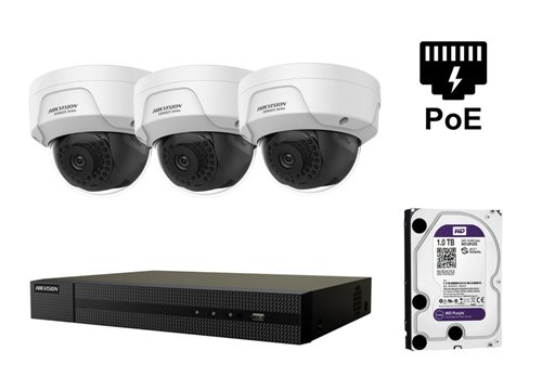 4 Megapixel Hikvision IP-Kamera - KIT3-HWI-D141H