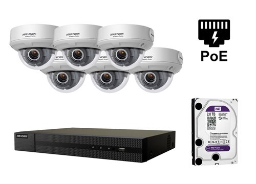 4 Megapixel Hikvision IP-Kamera - KIT6-HWI-D640H-Z