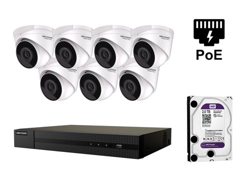4 Megapixel Hikvision IP-Kamera - Kit7-HWI-T241H