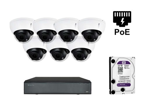 X-Security-IP-Dome-Kamera - KIT7-XS-IPD844ZSWH-4P