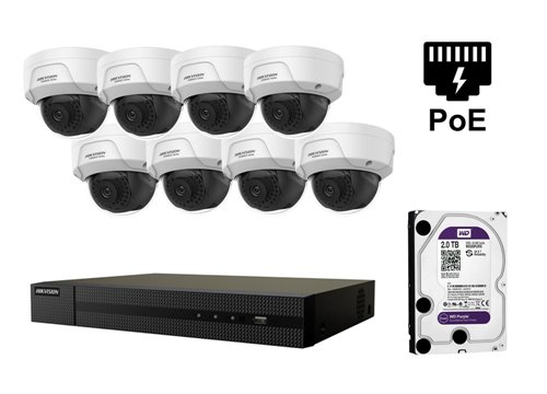 4 Megapixel Hikvision IP-Kamera - KIT8-HWI-D141H