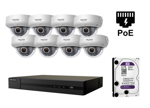 4 Megapixel Hikvision IP-Kamera - KIT8-HWI-D640H-Z