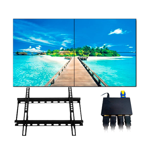 Komplettes VideoWall-Kit - Kit-VideoWall55-2x2-Wand