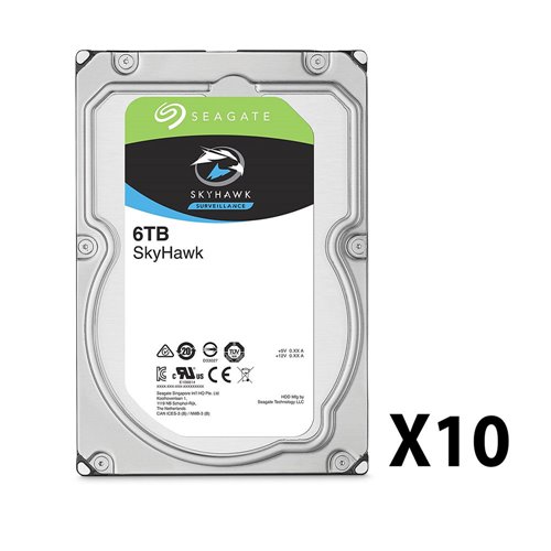 SEV-0003908A - Packung von 10 Seagate®-Festplatten. 6t ...