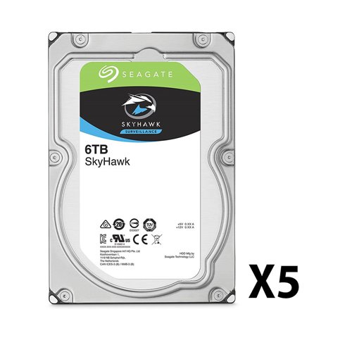 SEV-0003908p - Packung von 5 Seagate® Festplatten. 6 TB ...