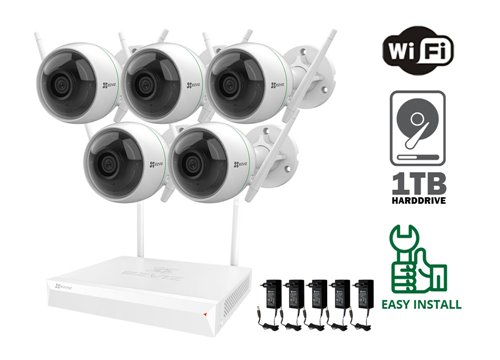 Ezviz 2 MP Wifi Camera - KIT5-EZ-C3WN