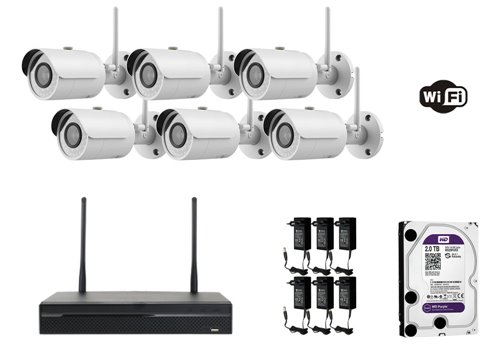 2 Megapixel Eco Range IP-Kamera - KIT6-XS-IPCV026H-2EW