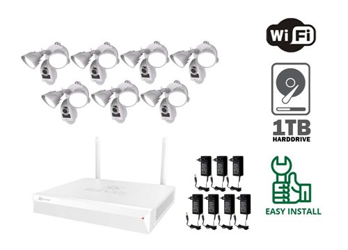 Ezviz WiFi Flutlichtkamera - KIT7-EZ-CS-LC1-A0-1B2WPFRL