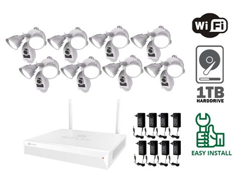 Ezviz WiFi-Flutlicht-Kamera - KIT8-EZ-CS-LC1-A0-1B2WPFRL