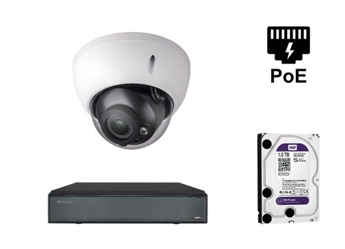4 Megapixel-IP-Kamera - KIT1-XS-IPDM844ZWA-4