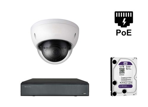 4 Megapixel-IP-Kamera - KIT1-XS-IPDM843W-4